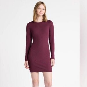 No Boundaries Long Sleeve Plum Dress